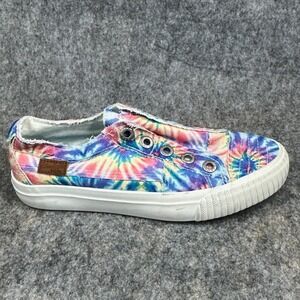 Blowfish Malibu Tie Dye Slip On Sneakers Pink Blue Women's 6.5